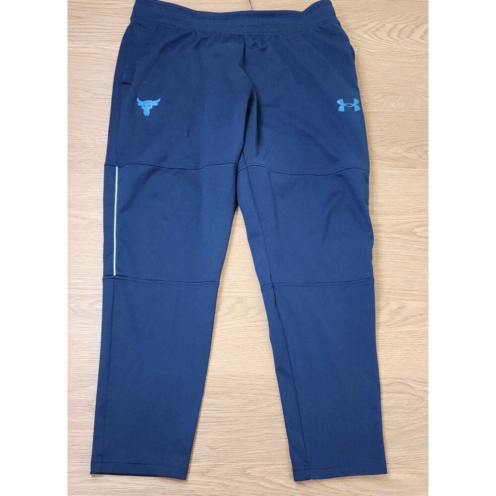 Under Armour Pants Mens XL UA Project Rock Knit Track Athletic Gear 1357201-408